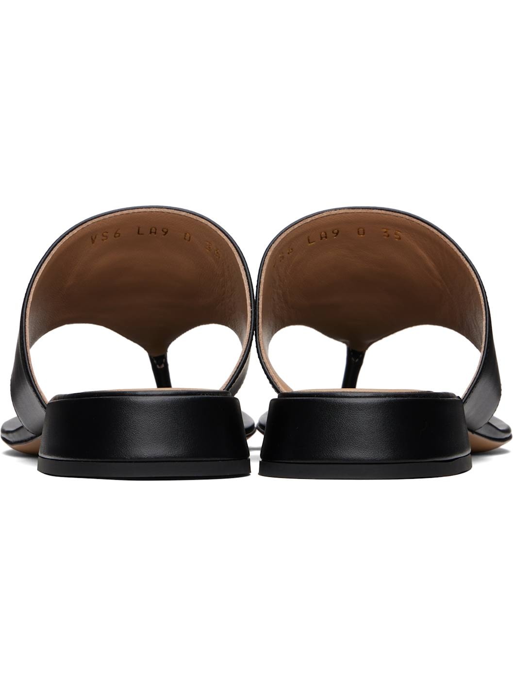 Black VLogo Signature Thong Sandals - 2