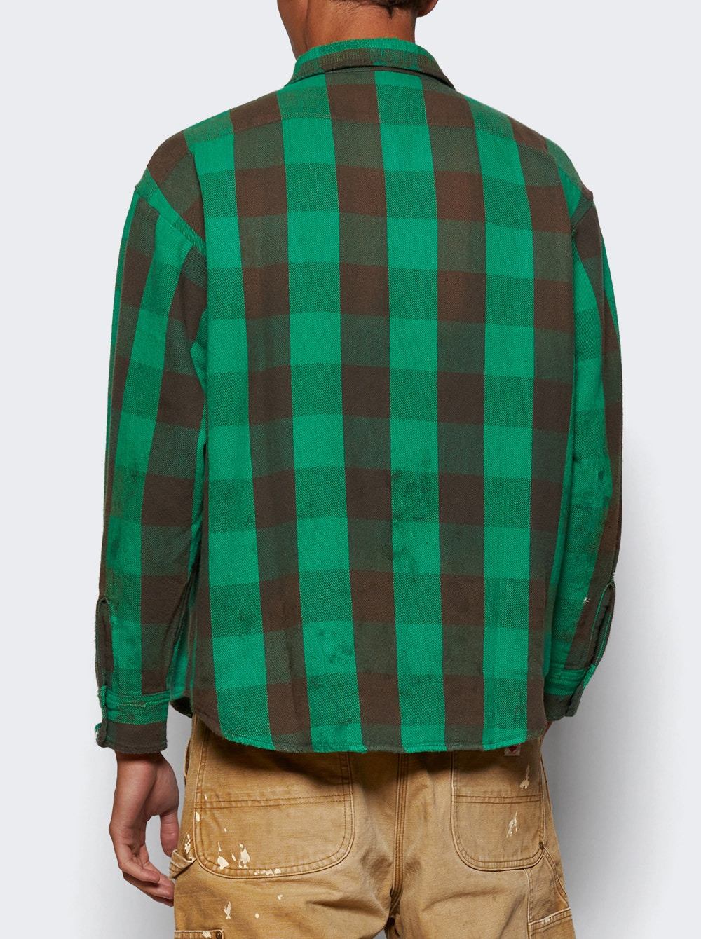 Flannel Check Shirt Green - 4