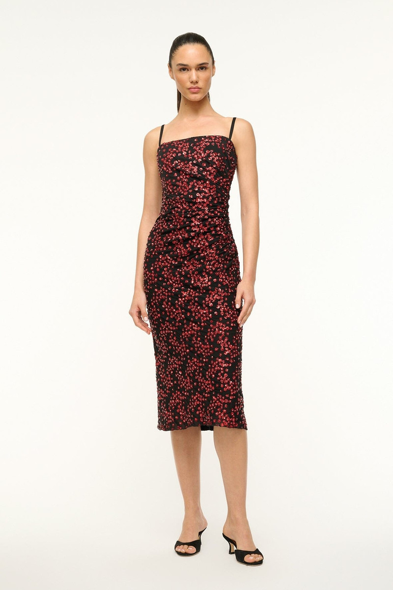 STAUD STAUD FLORENTINA DRESS POPPY outlook