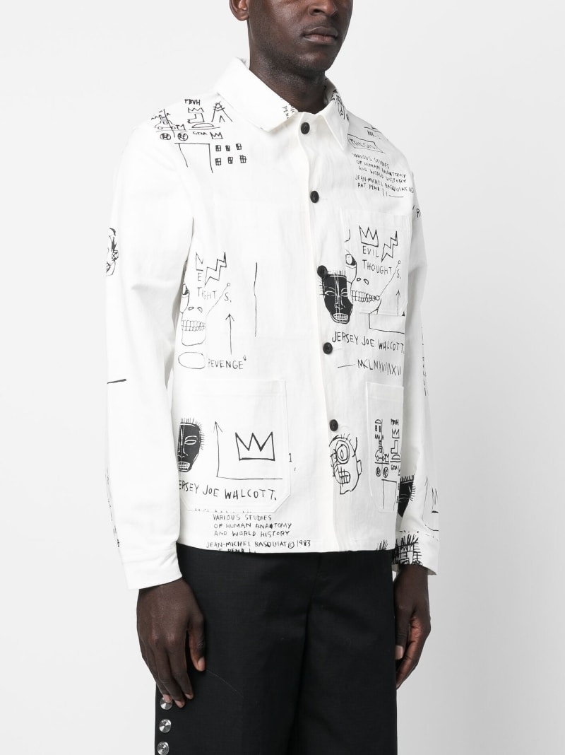 Junya Watanabe MAN Basquiat-style cotton shirt jacket | REVERSIBLE