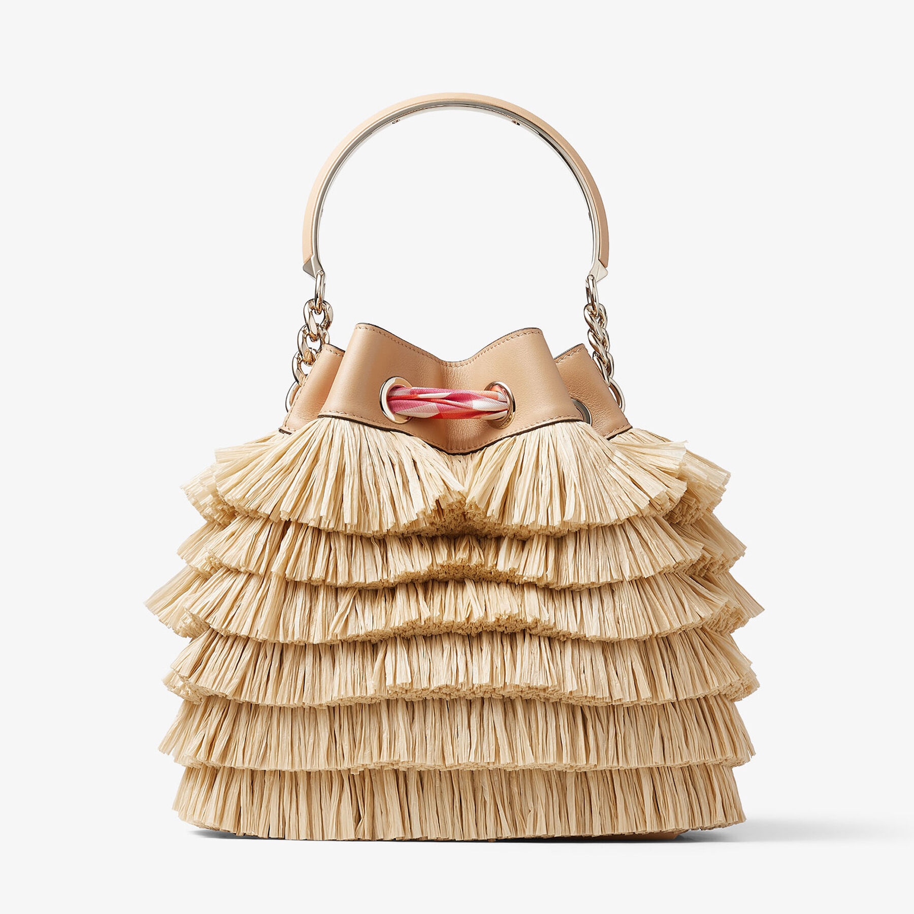 Bon Bon Bucket
Natural Raffia Fringe Bucket Bag - 6