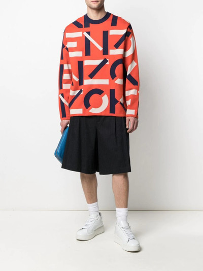 KENZO jacquard logo knit jumper outlook