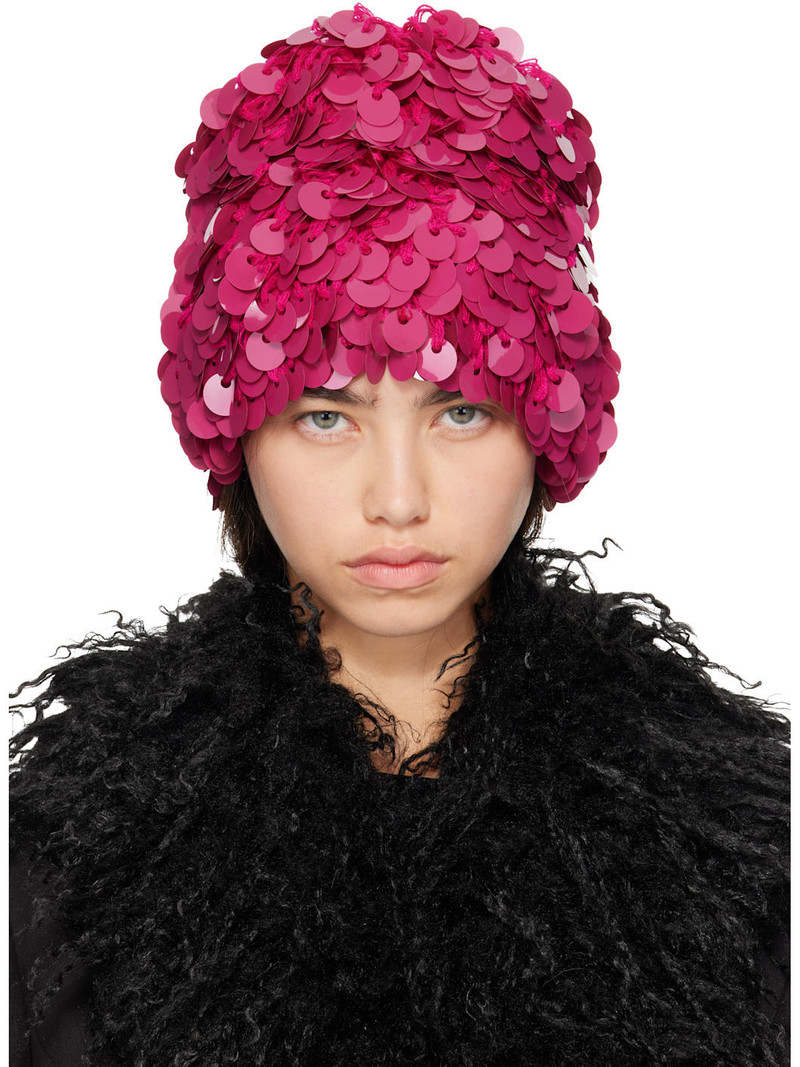Pink Pailettes Beanie 1