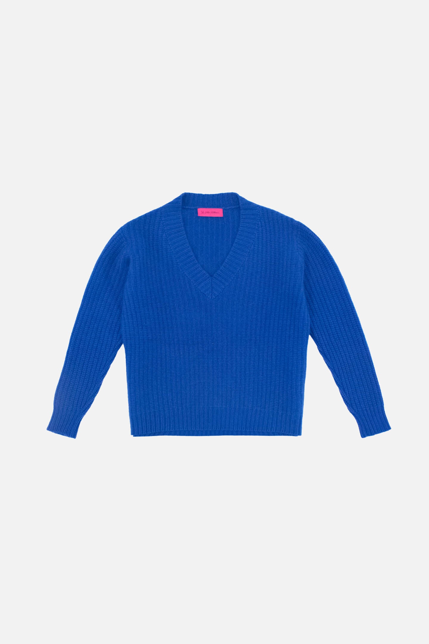 HEAVY RIB V-NECK PULLOVER - 1