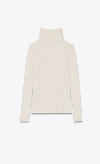 SAINT LAURENT turtleneck sweater in wool, cashmere and mohair outlook