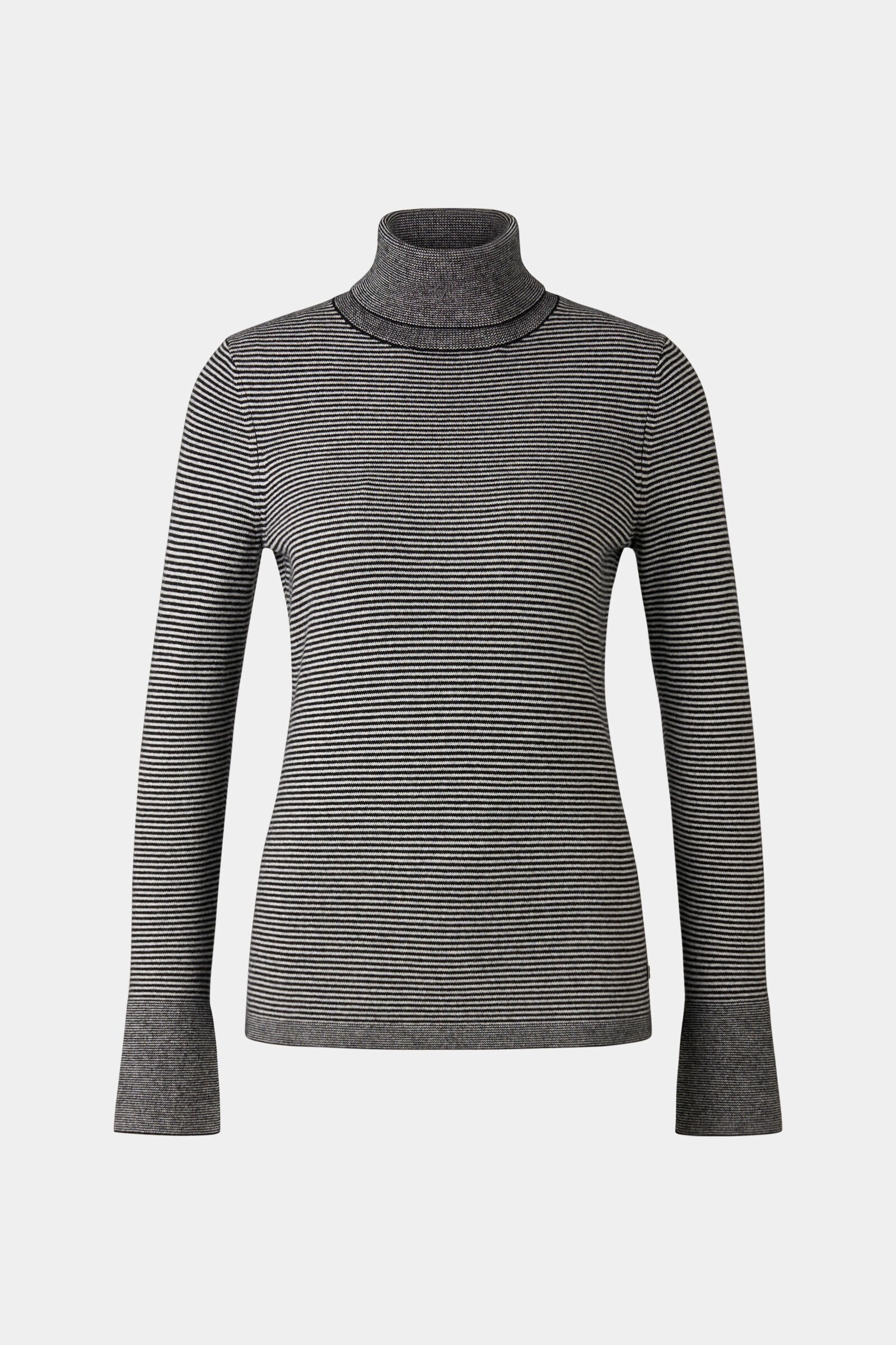 Vinny Turtleneck pullover in Black/White - 1