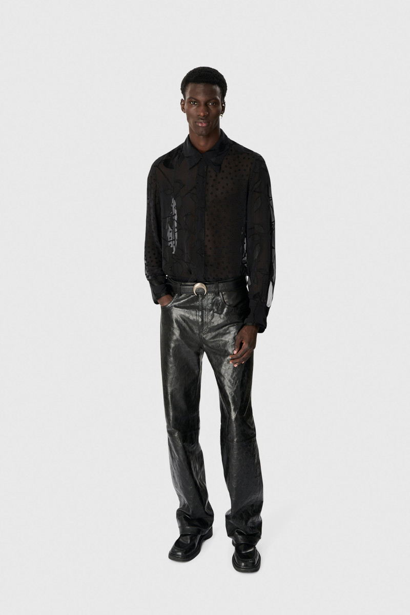 Marine Serre REGENERATED RASO SILK SCARVES LS SHIRT outlook