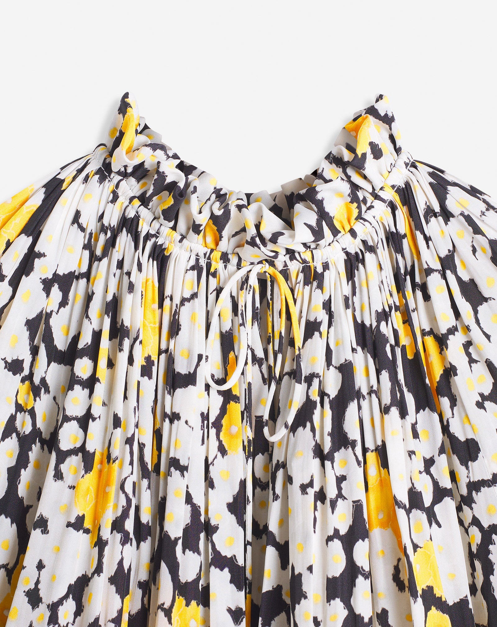 PRINTED CHARMEUSE BLOUSE WITH LONG SLEEVES - 3