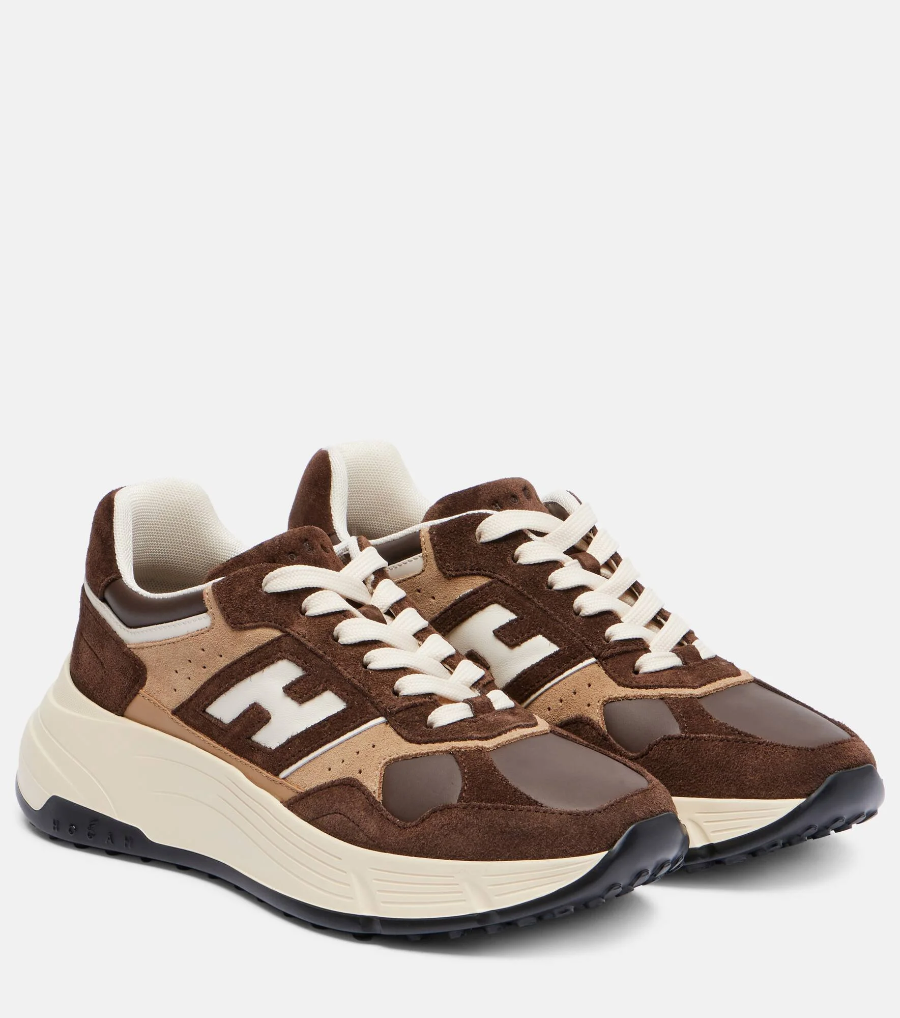 H669 suede and leather sneakers - 1