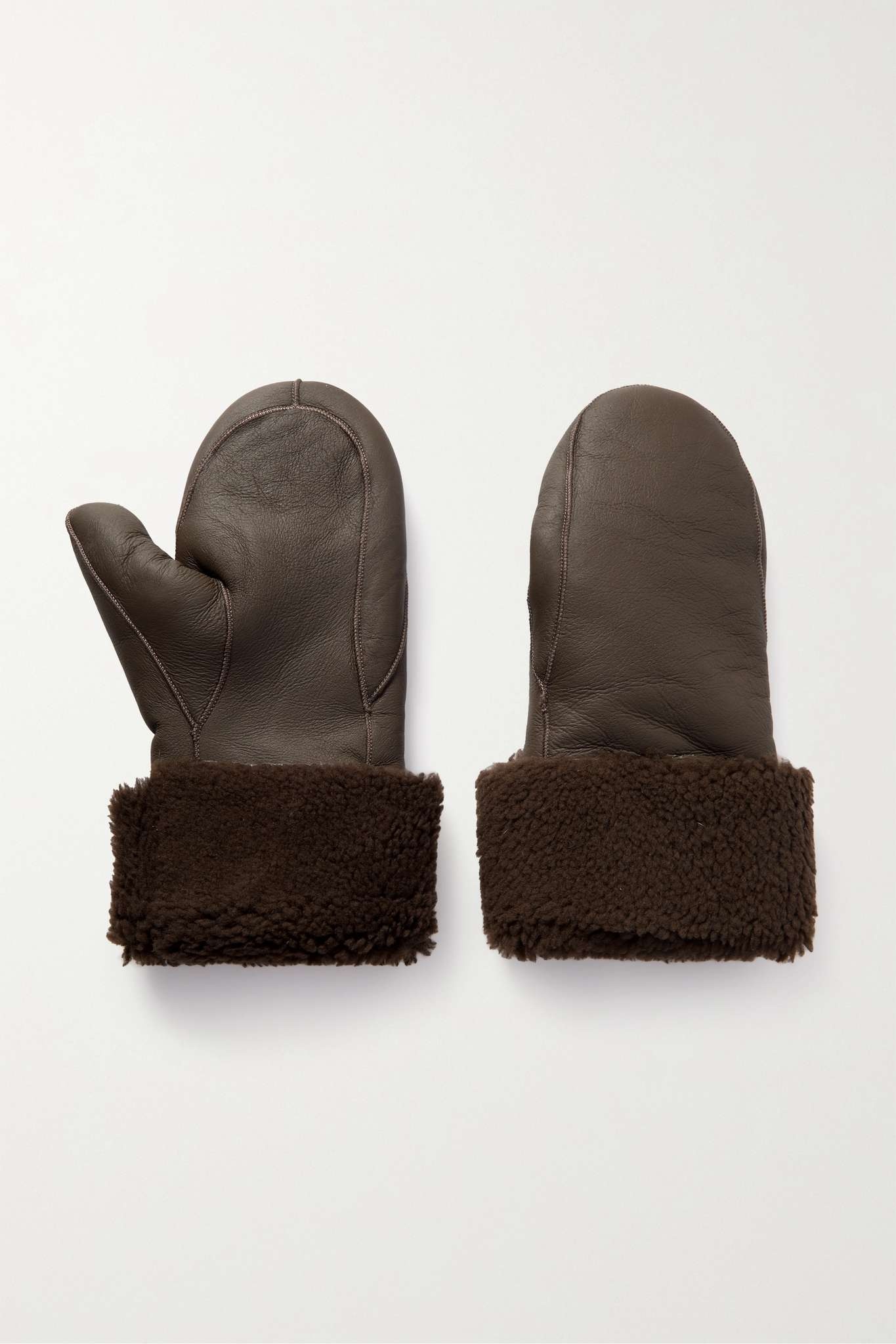 Shearling mittens - 1