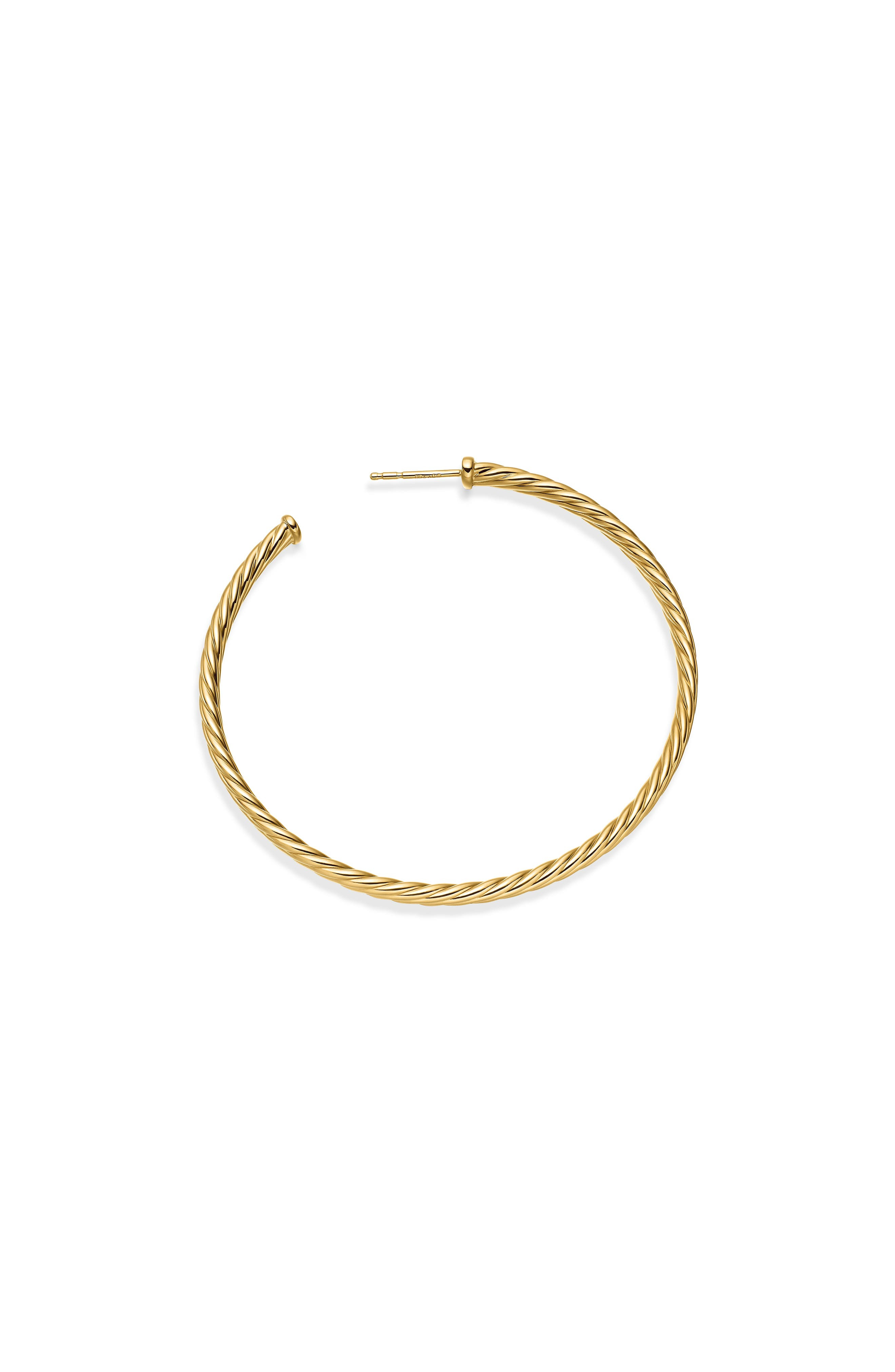 David Yurman Cable Spiral Hoop Earrings in Gold at Nordstrom - 7