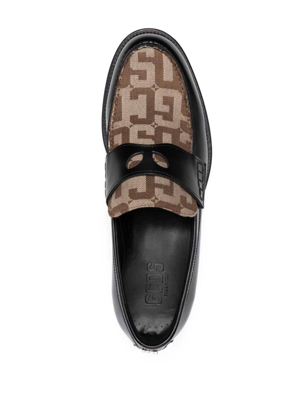 Wirdo monogram-pattern loafers - 4