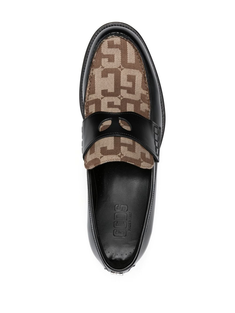 Wirdo monogram-pattern loafers 4