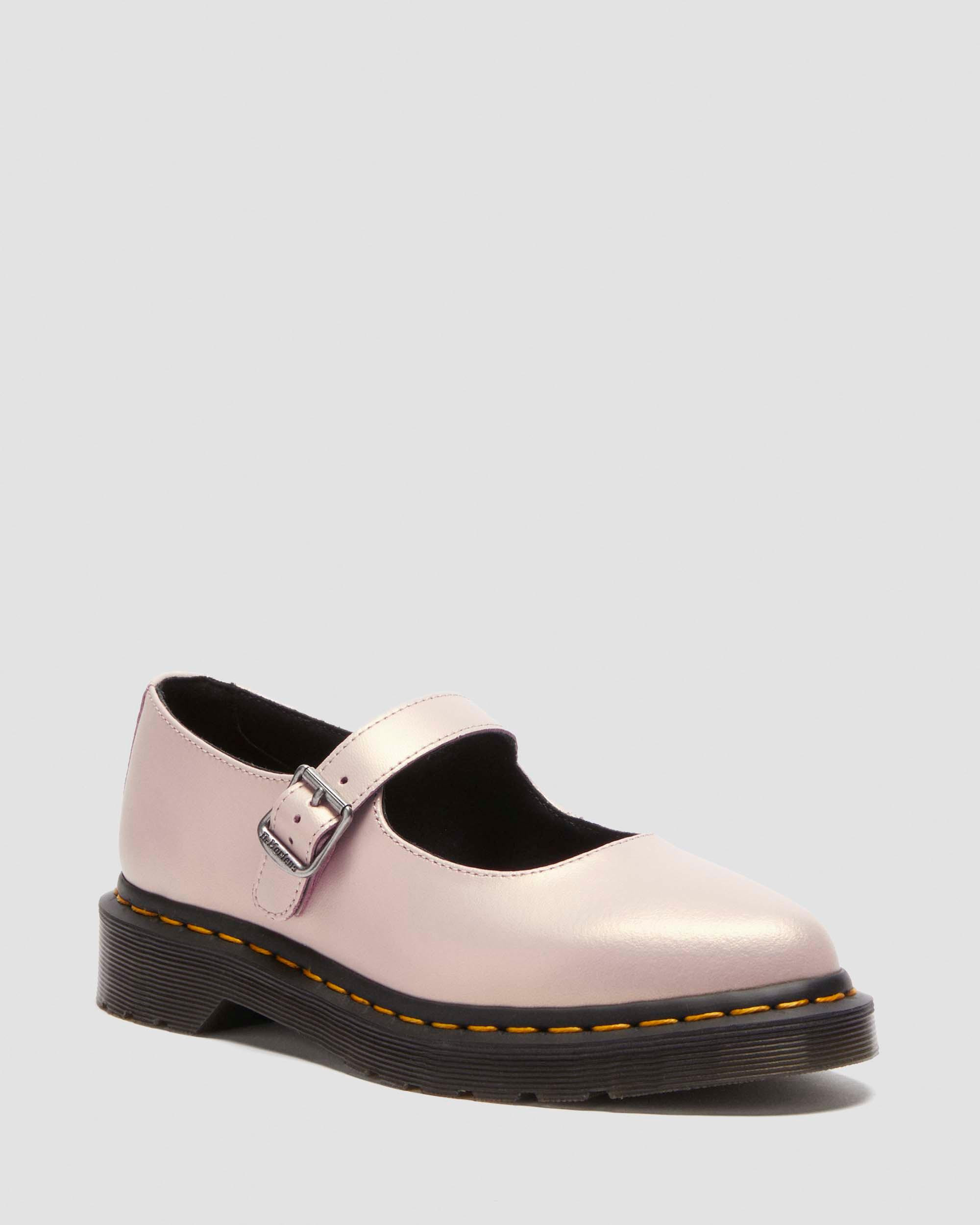 Elphie Iridescent Leather Mary Jane Shoes - 5