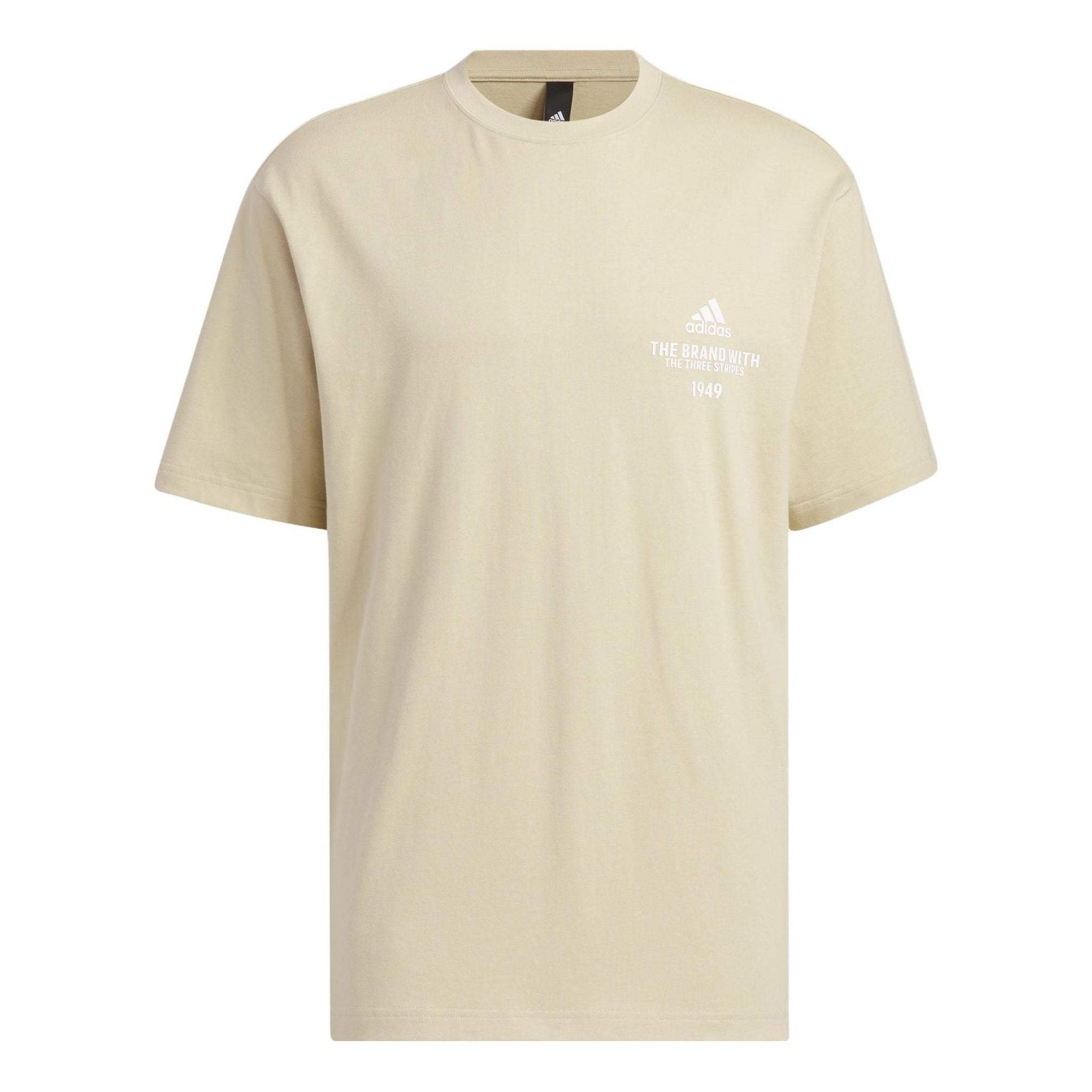 adidas Verbiage Tee 'Beige White' IP3924 - 1