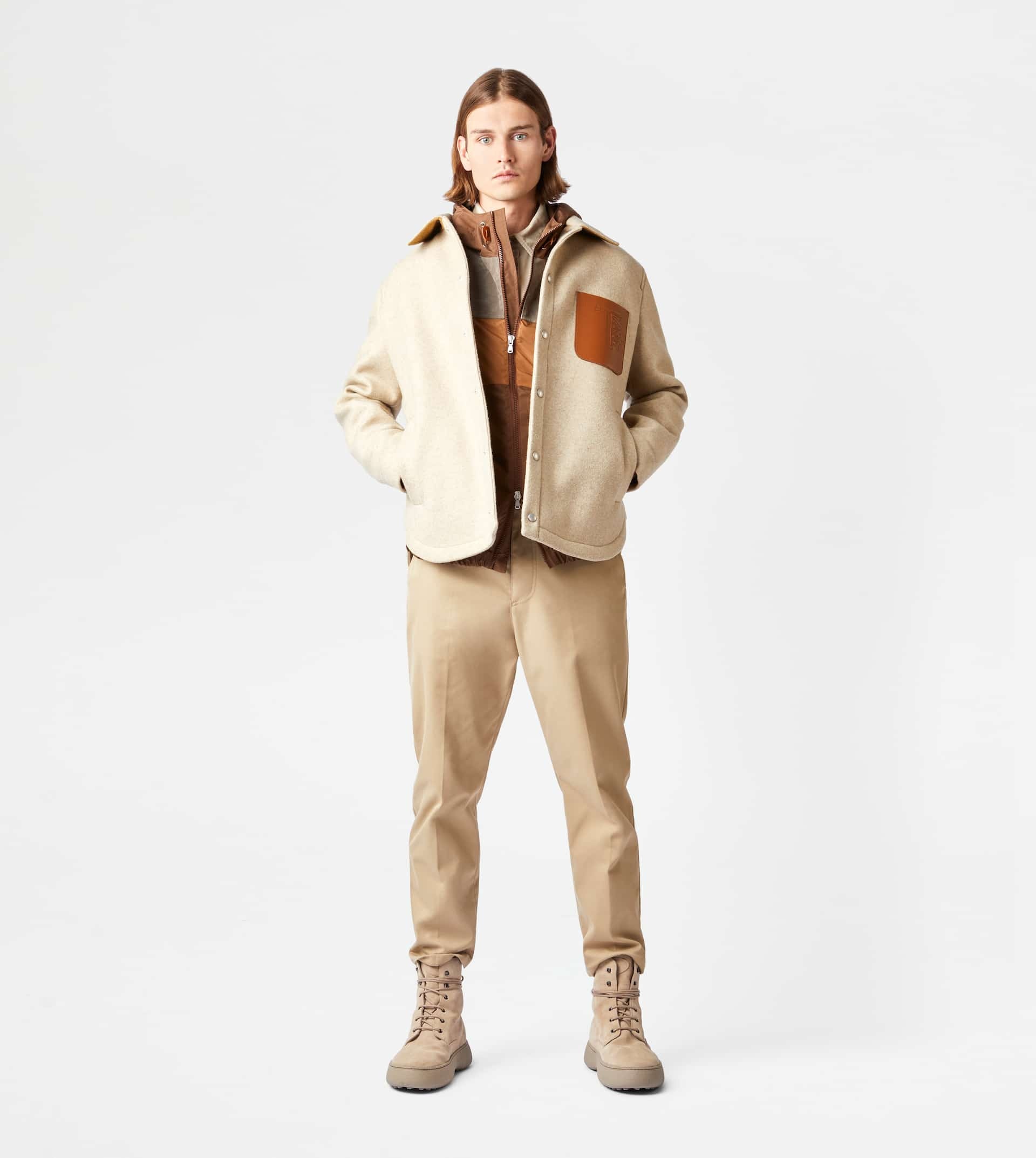 TOD'S SHIRT JACKET - BEIGE - 2