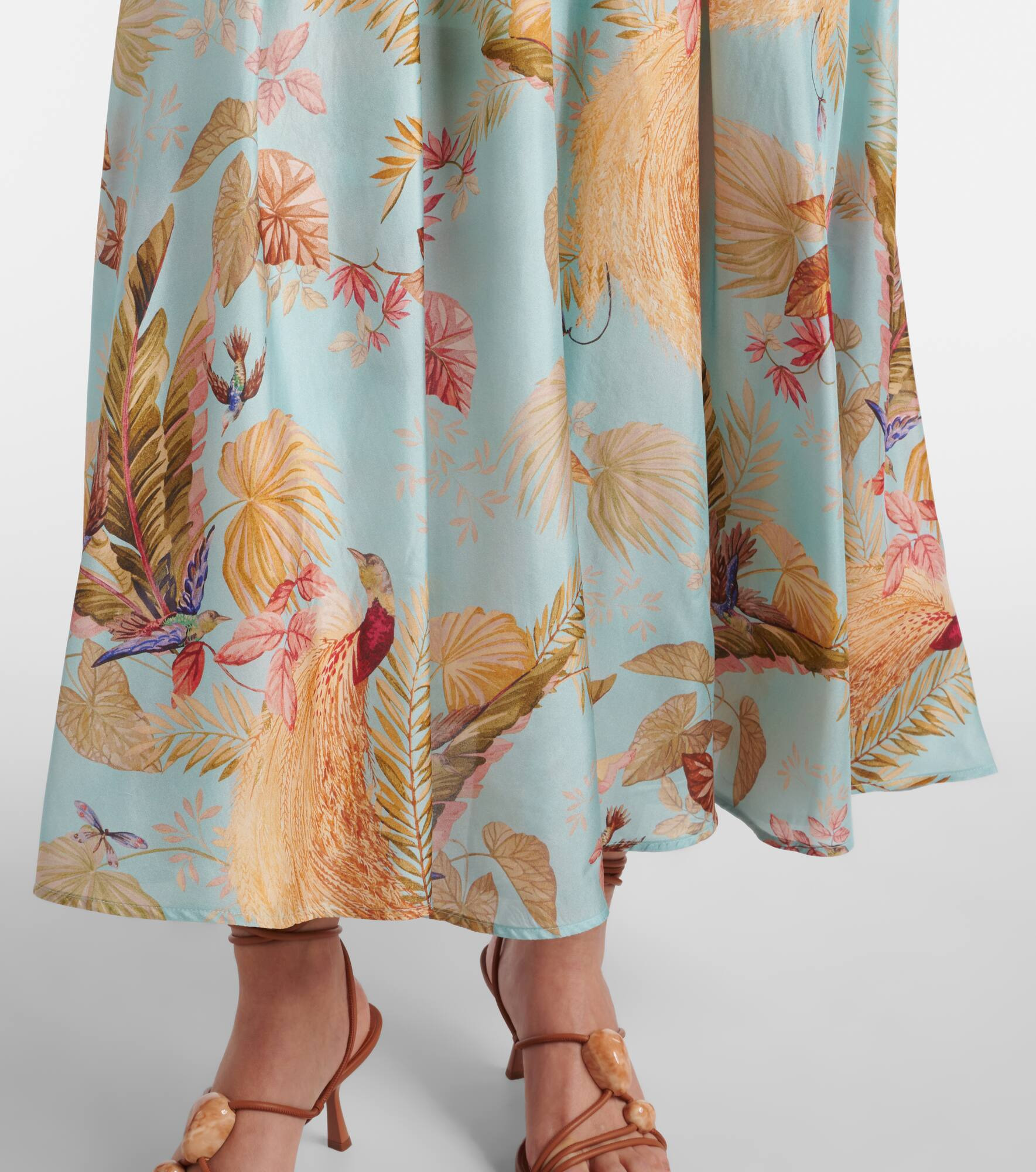 Ascension Billow floral silk maxi dress - 5