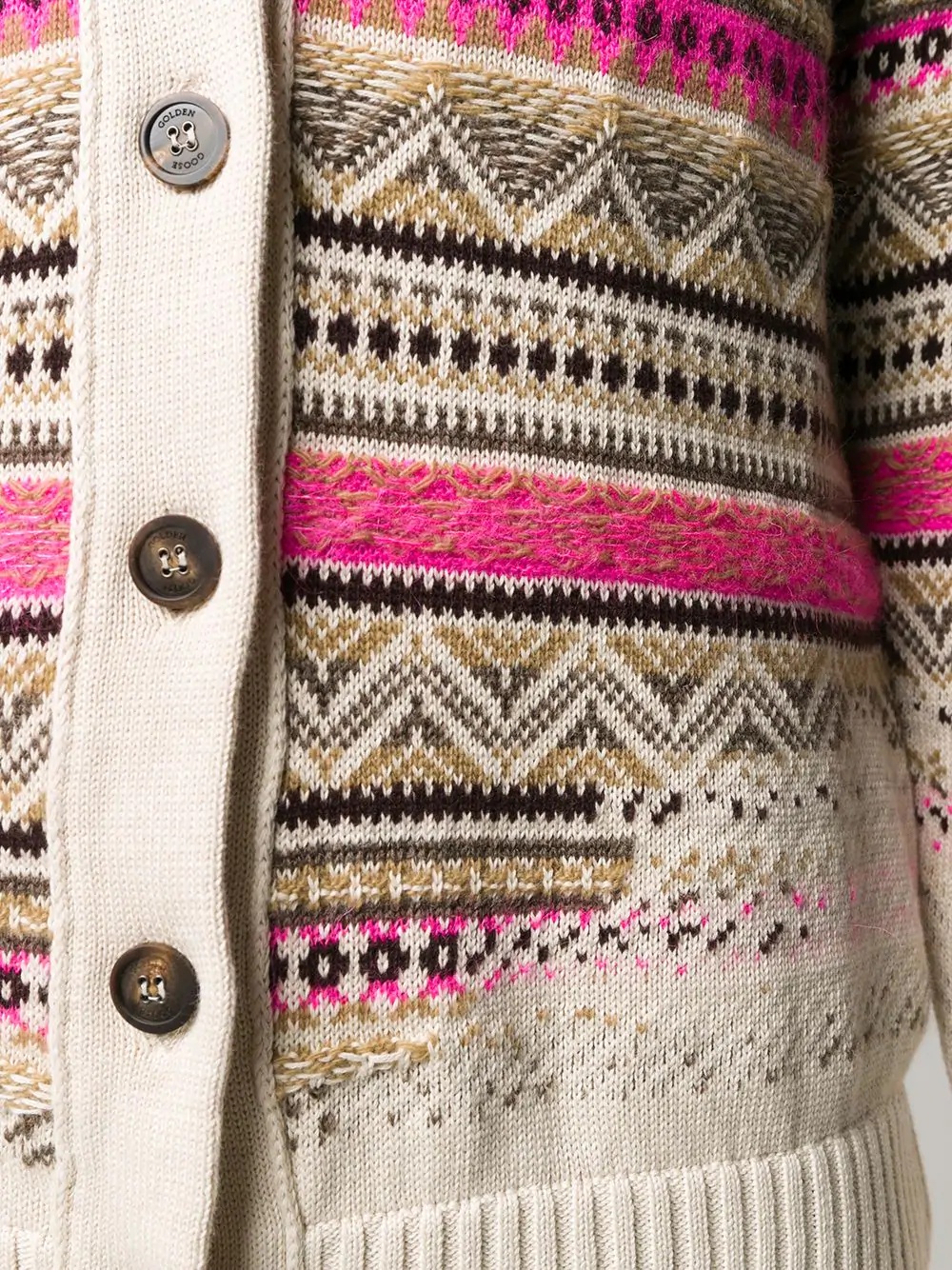 jacquard knit cardigan - 5