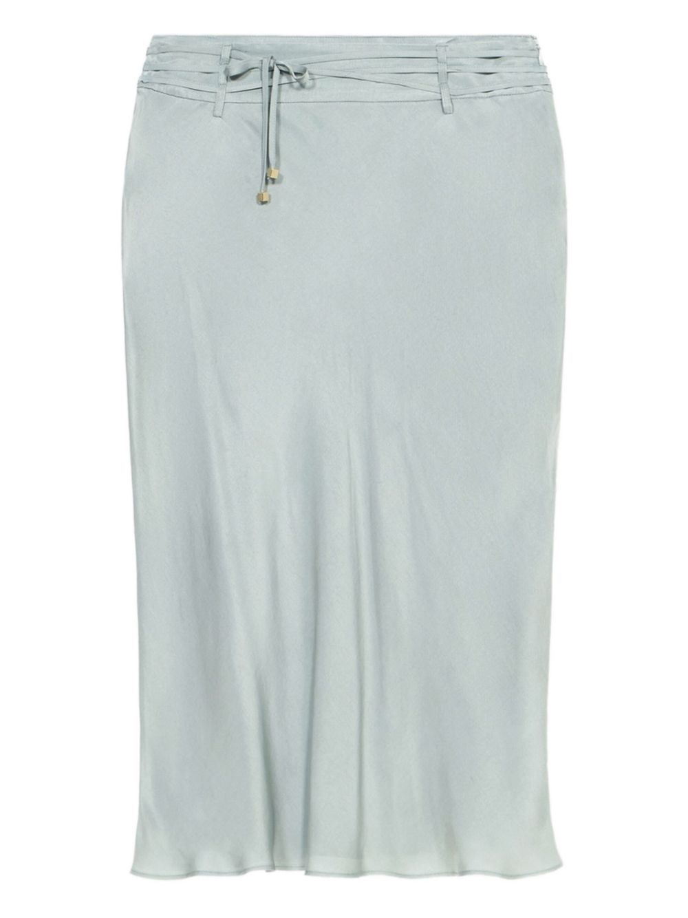 satin midi skirt - 1