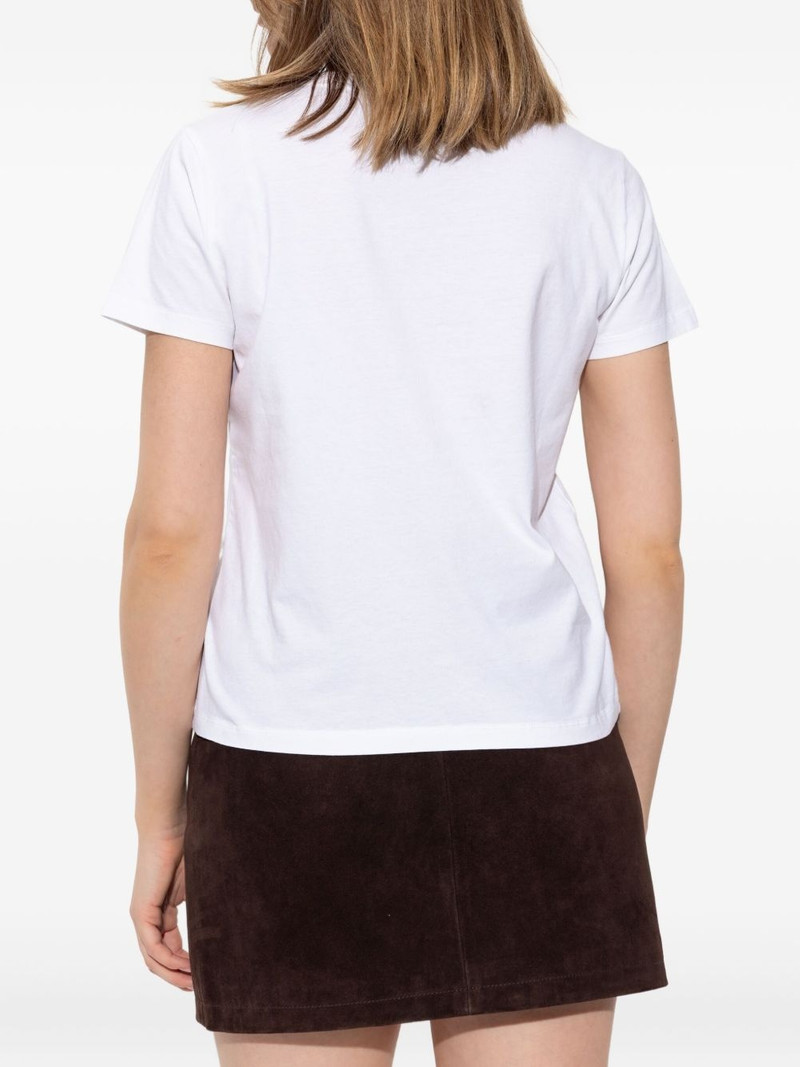 logo-embroidered t-shirt 4