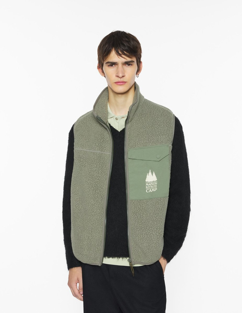 Maison Kitsuné CASUAL FLEECE SLEEVELESS VEST outlook