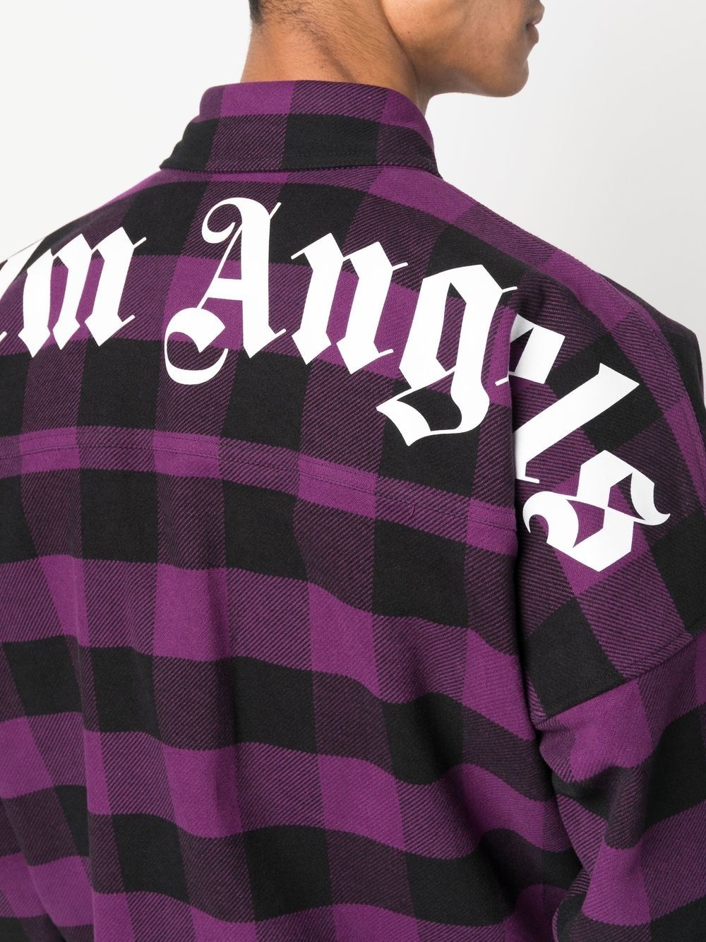 check-print cotton shirt - 5