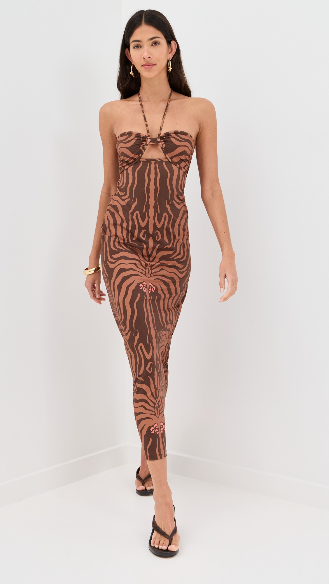Jungle Palms Midi Dress - 5