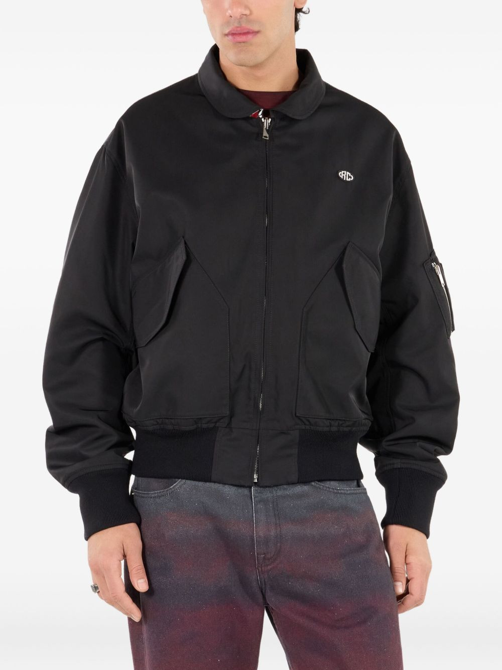 dragon-print reversible bomber jacket - 3