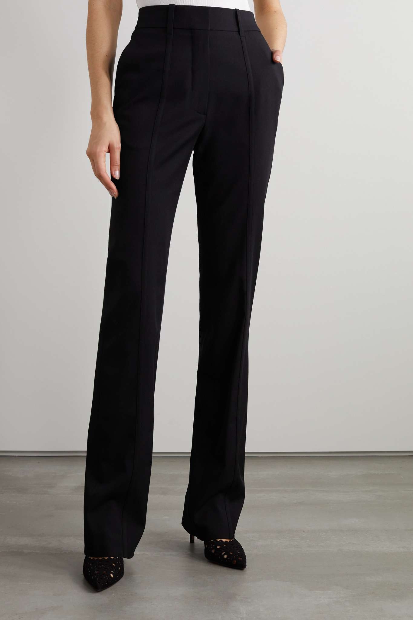 Stretch-twill straight-leg pants - 3