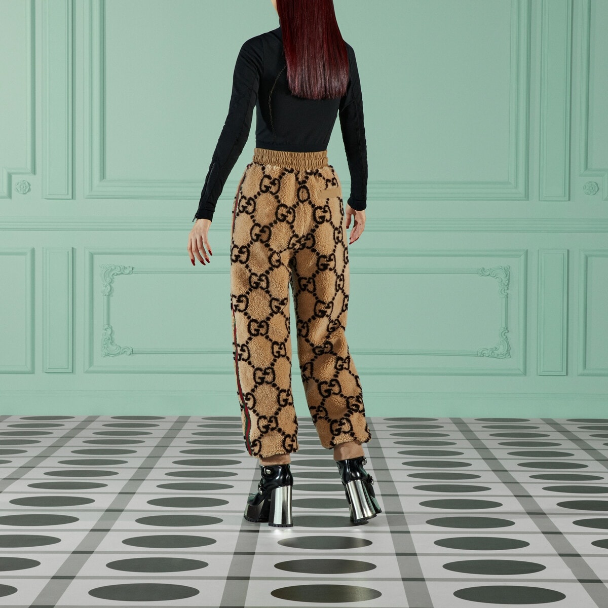 GUCCI GG jacquard jogging pant REVERSIBLE