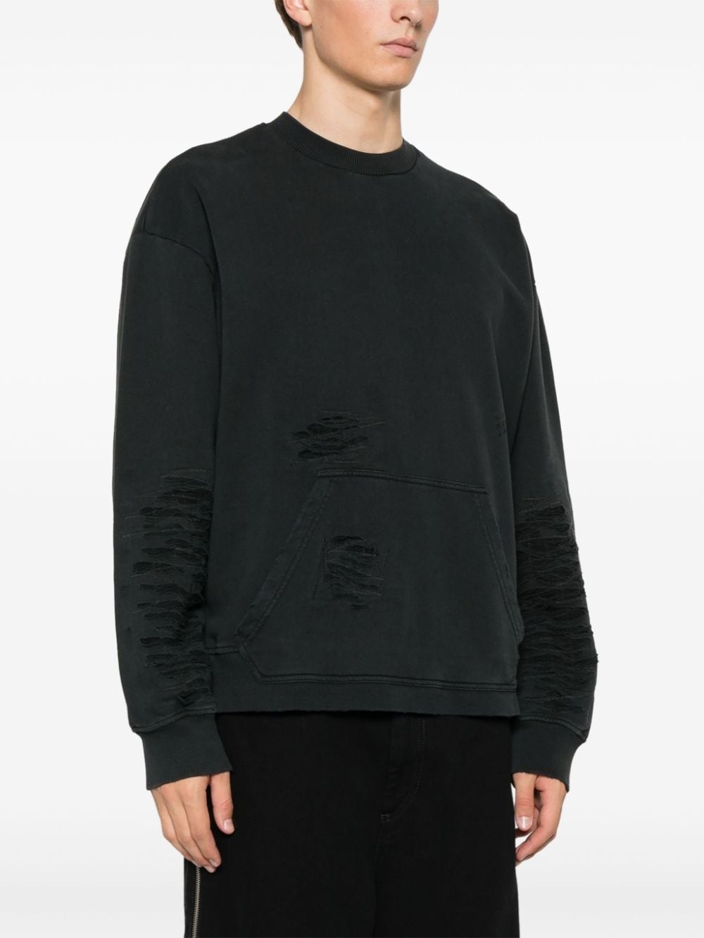 ripped sweatshirt - 3