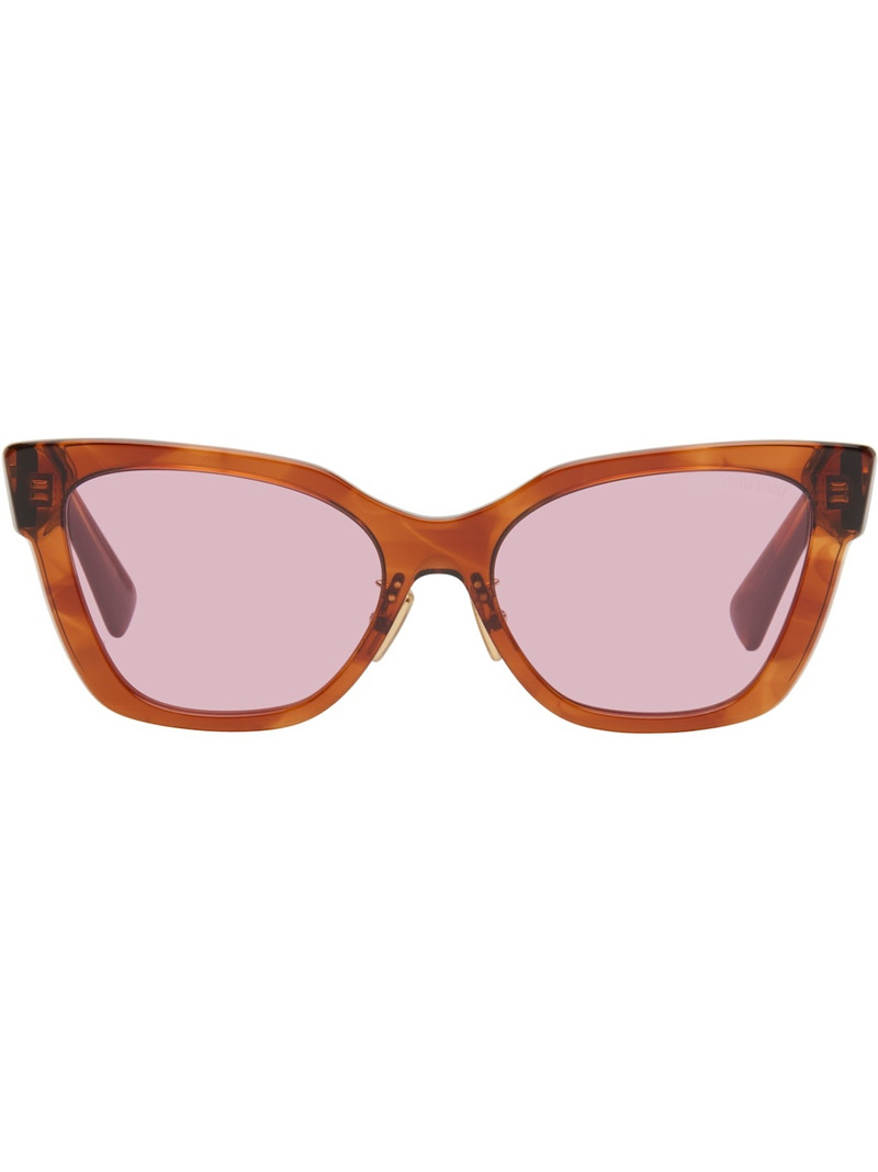 Brown Cat Eye Acetate Sunglasses 1