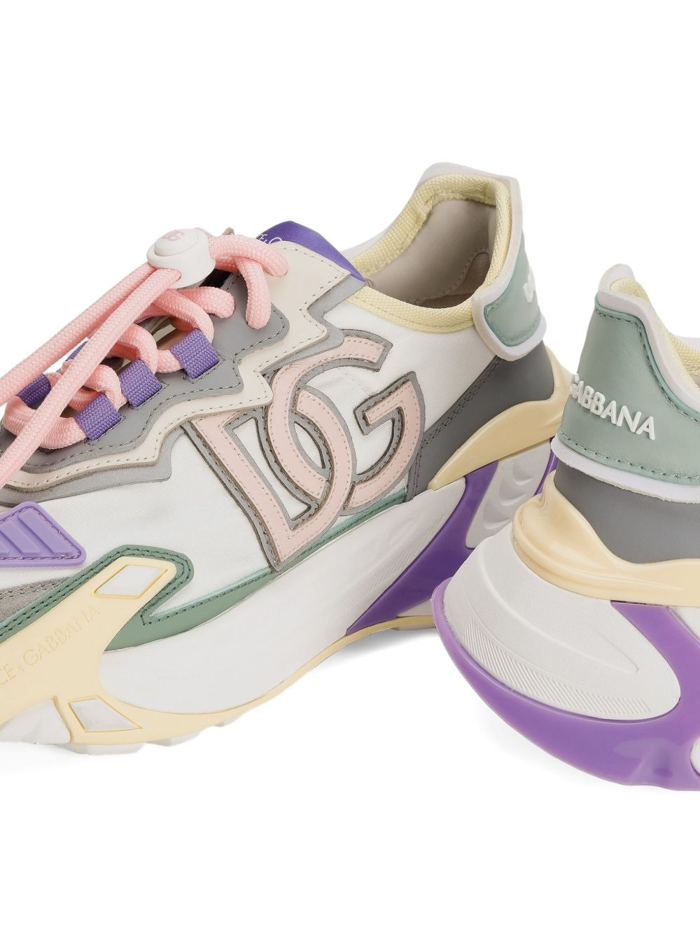 logo-patch chunky sneakers - 3