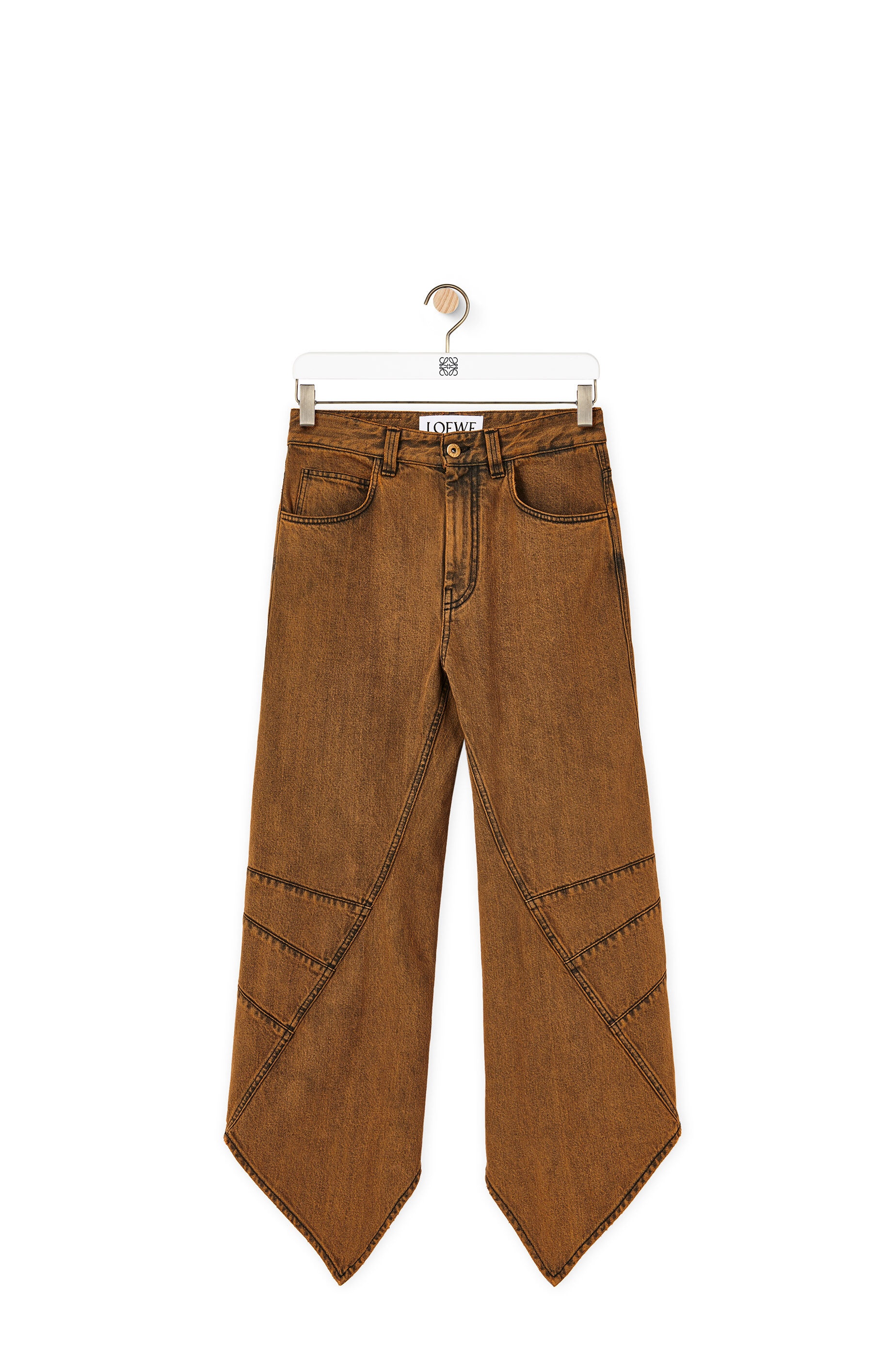 Curved jeans in denim - 1