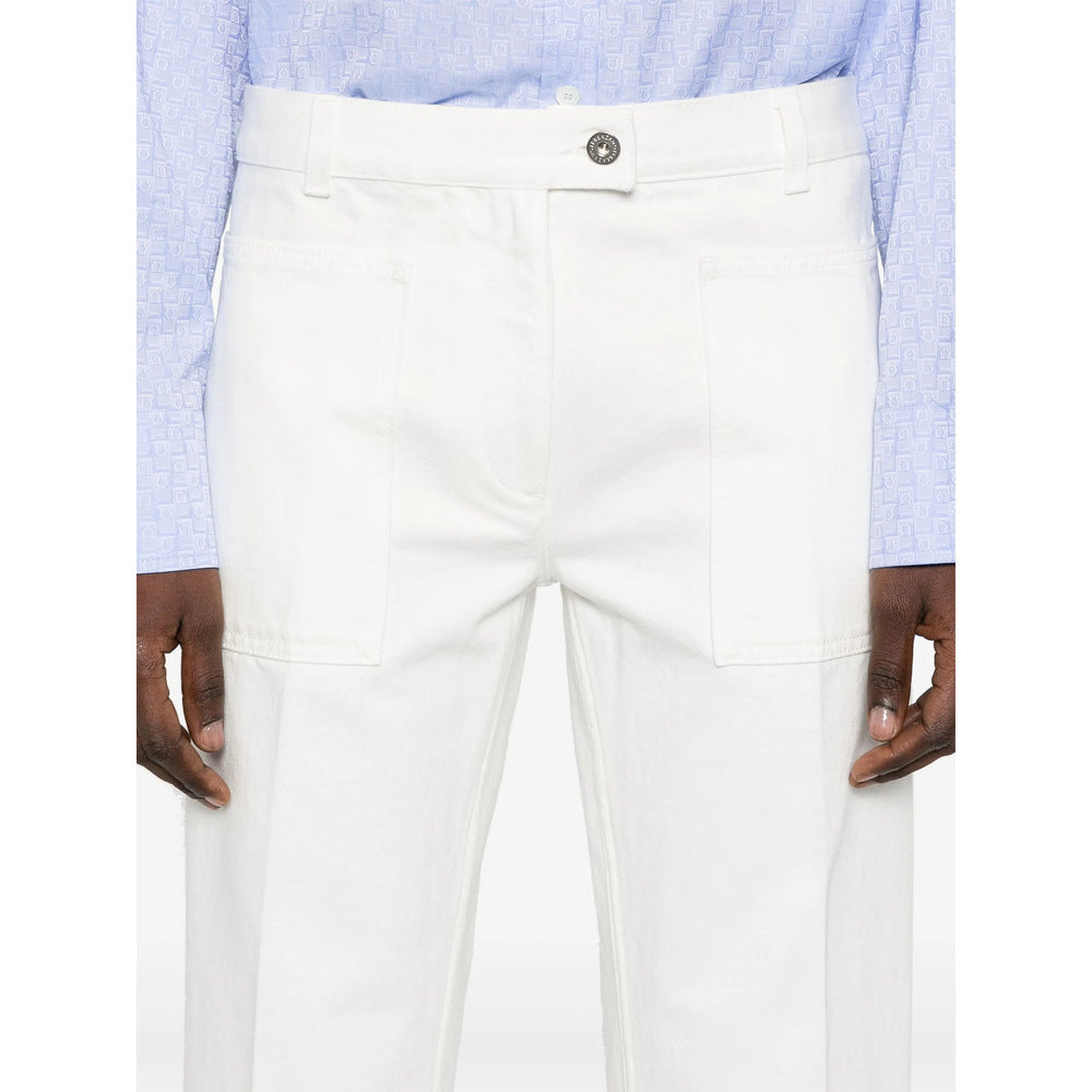 Ferragamo White Denim - Straight-Leg Jeans Women - 3