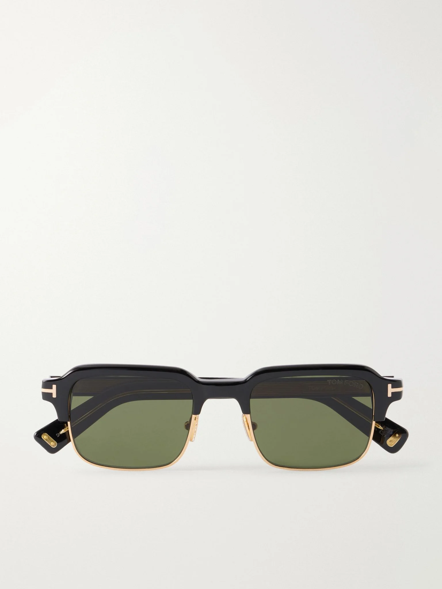 TOM FORD Icon Square-Frame Acetate Sunglasses Black - TI0032@5052E52E ...