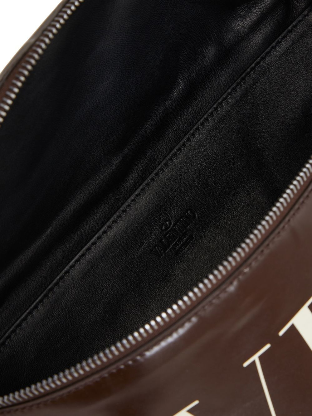 logo-print leather belt bag - 6