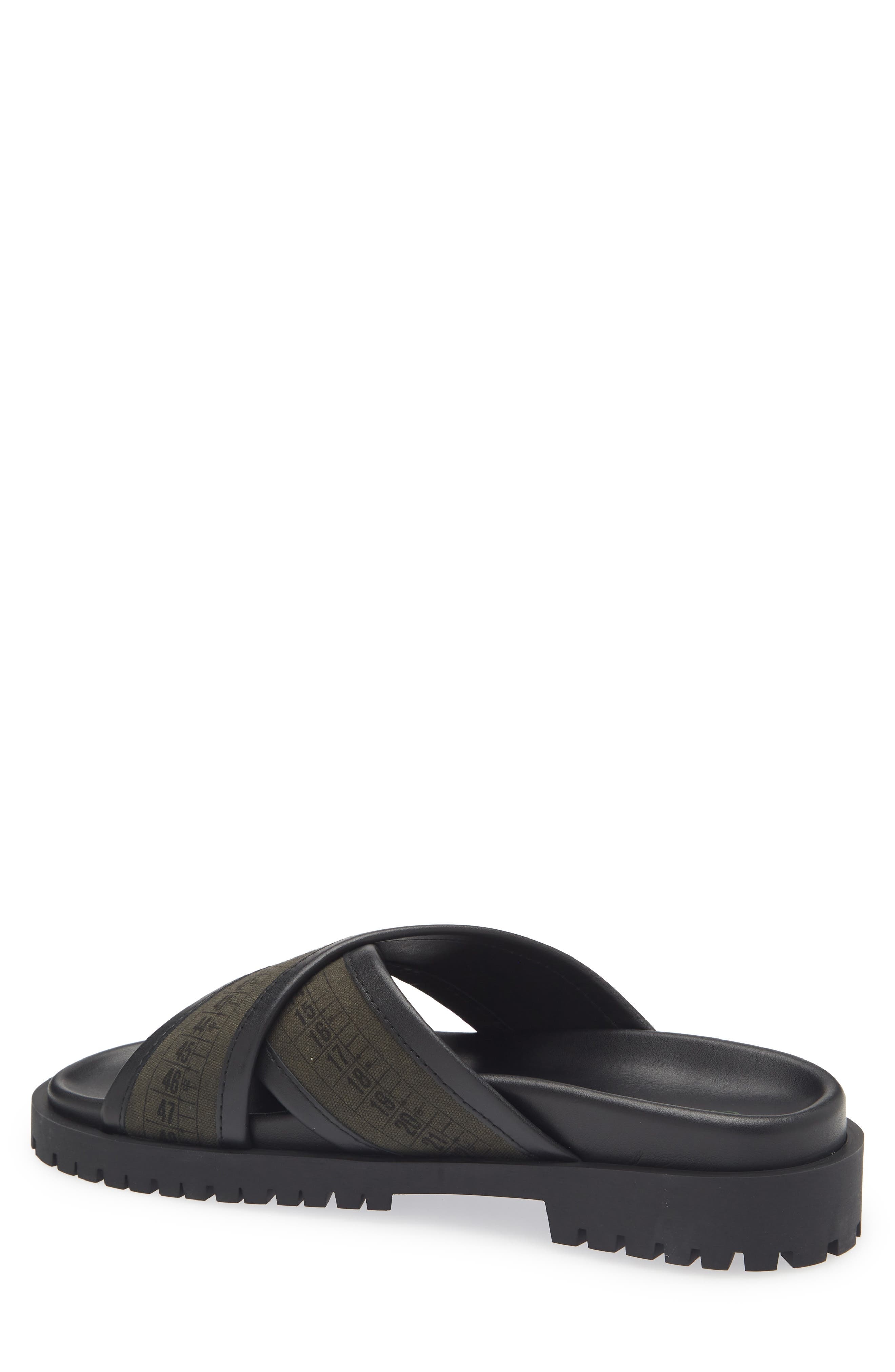 Off-White Chicago Crisscross Slide Sandal in Military Green at Nordstrom - 2