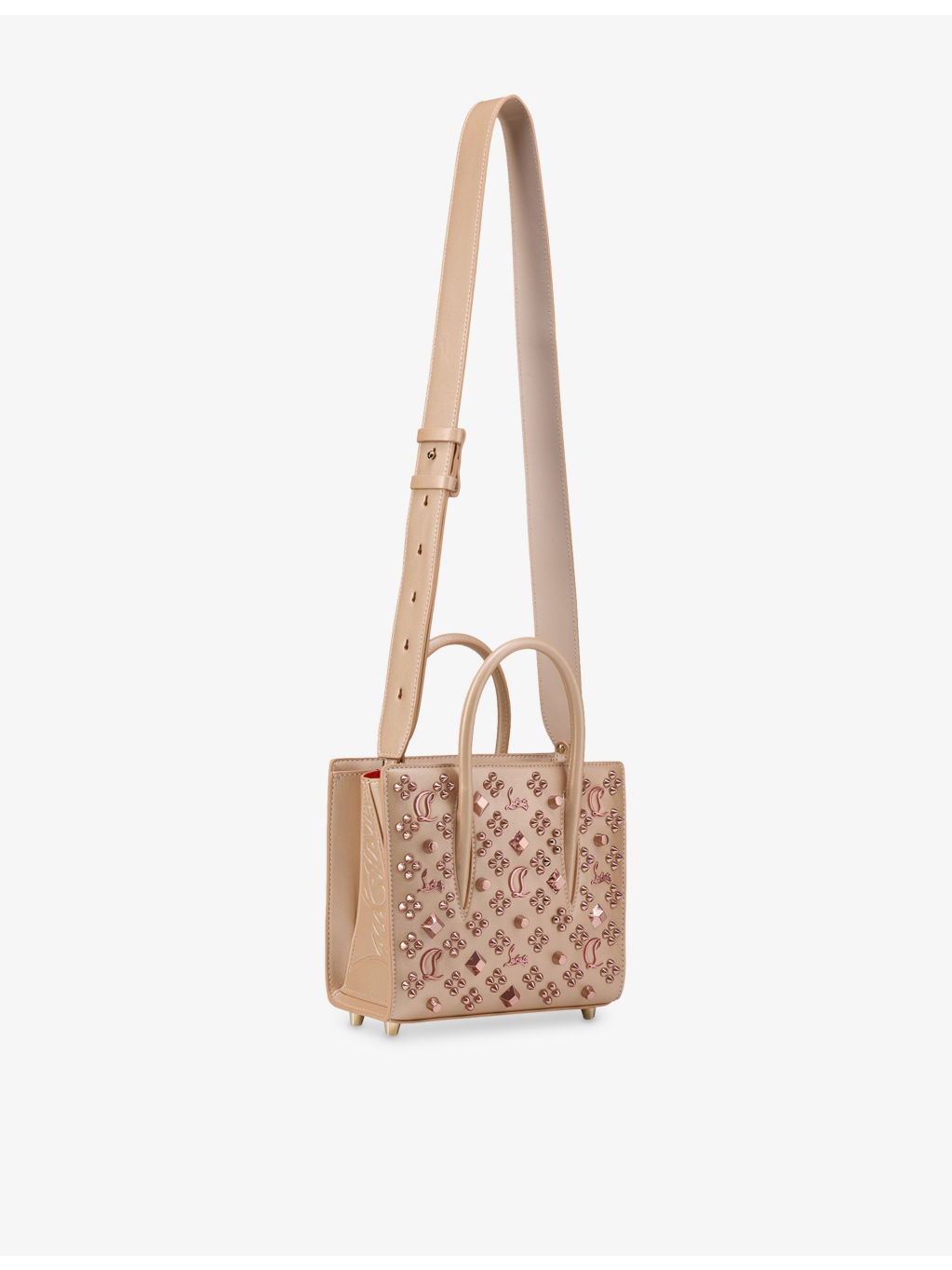 Paloma Mini Pearlescent-Leather Top-Handle Bag - 2