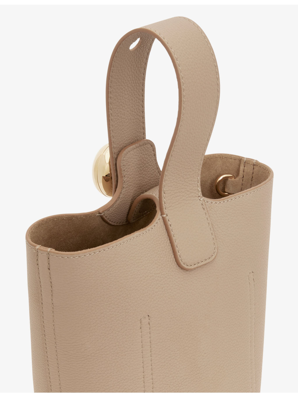 Pebble mini leather bucket bag - 2
