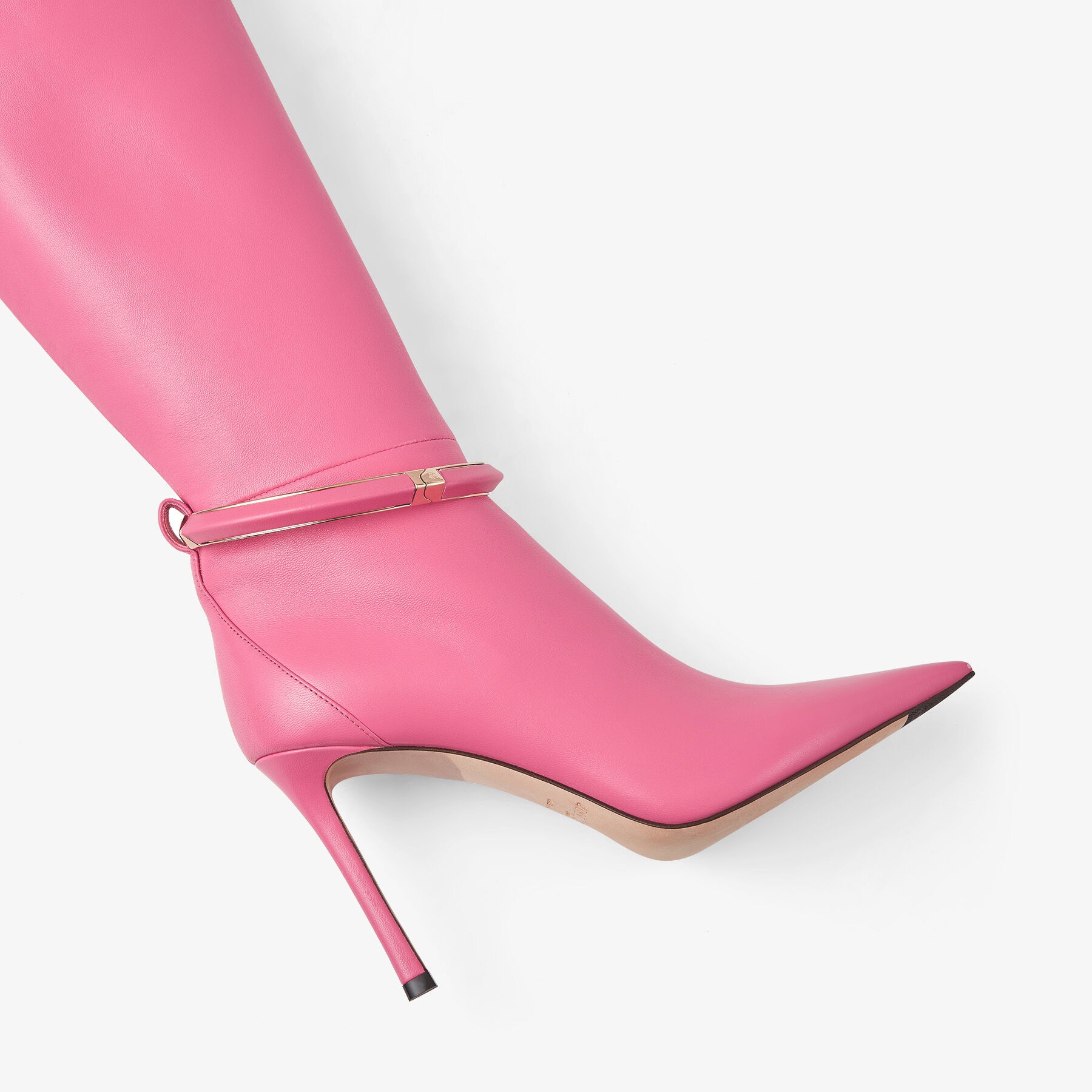 Dreece KB 95
Candy Pink Nappa Leather Knee Boots - 4