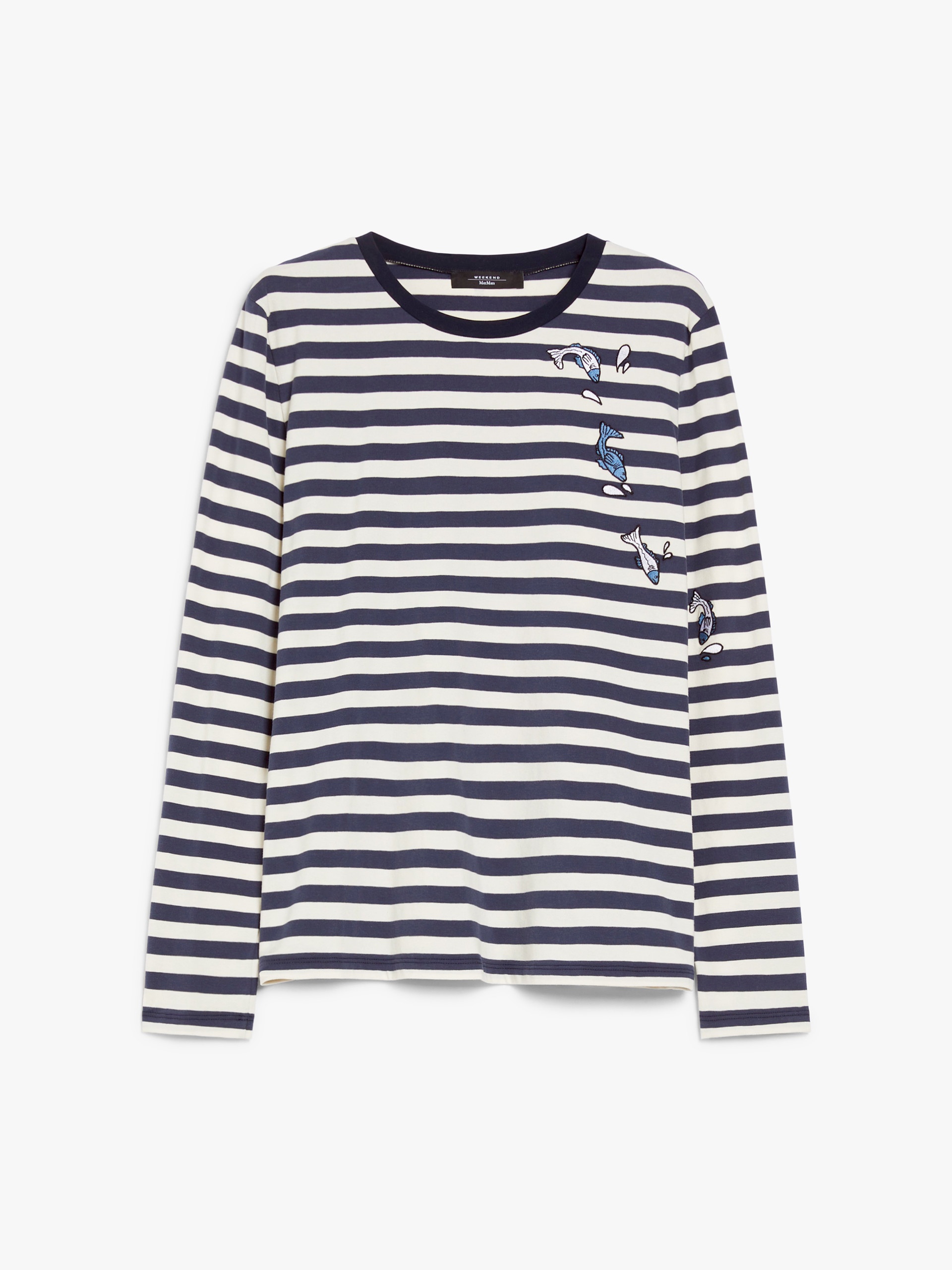 OPACO Print and embroidery-adorned cotton T-shirt - 1