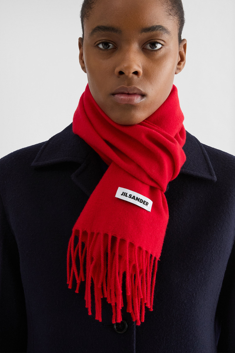 Jil Sander Slim Wool Scarf outlook