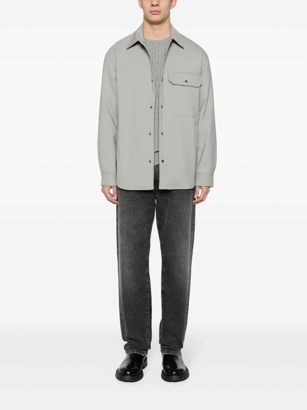 padded shirt jacket - 2