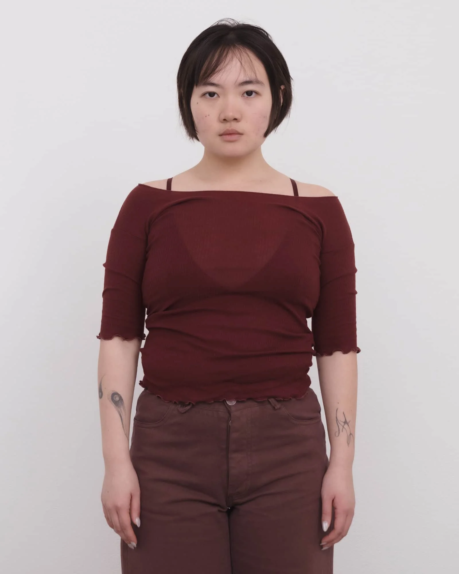 Pama 3/4 Tee Shirt - Organic Cotton Rib - 1