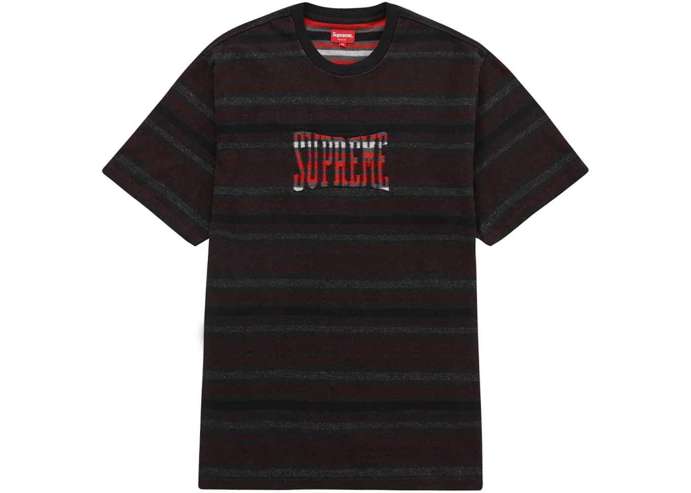 Supreme Inverted Stripe S/S Top Black - 1