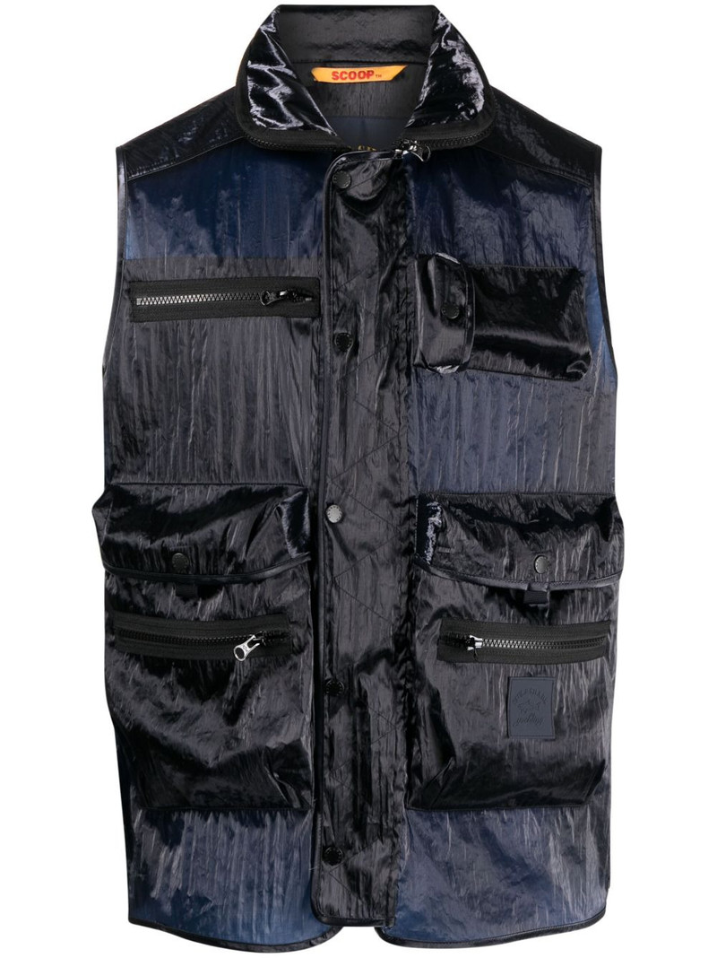 multi-pocket design gilet 1