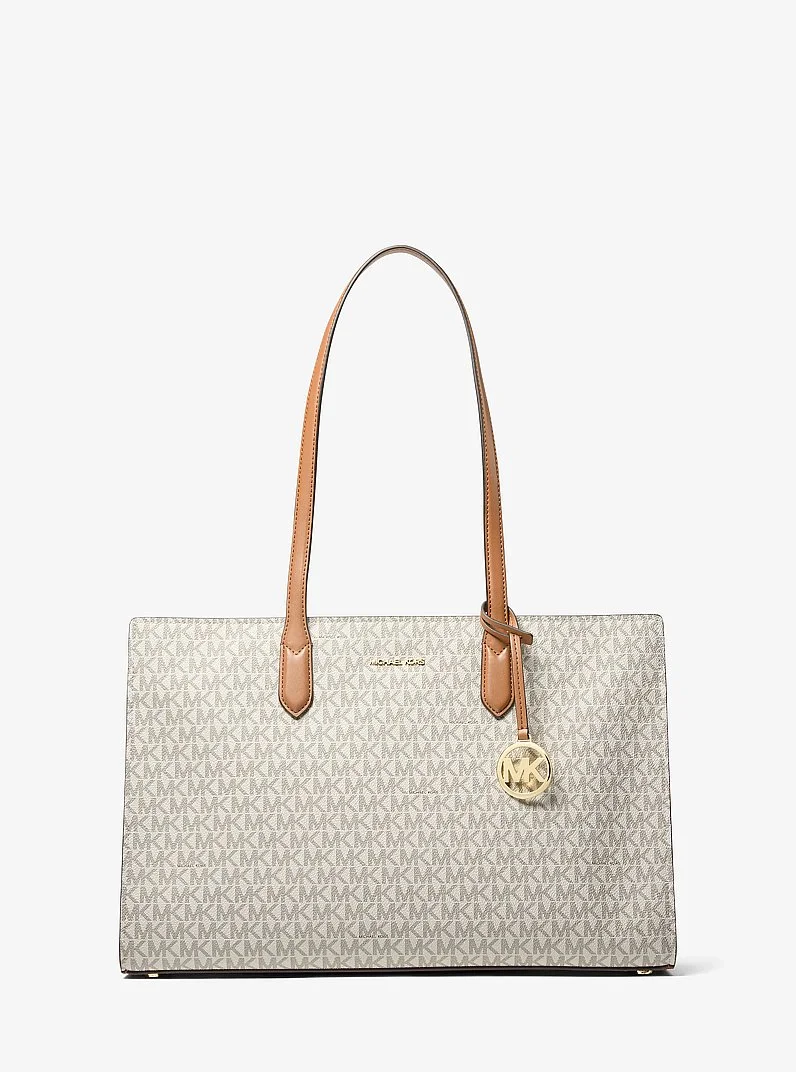 Scarlett Medium Signature Logo Tote Bag - 1