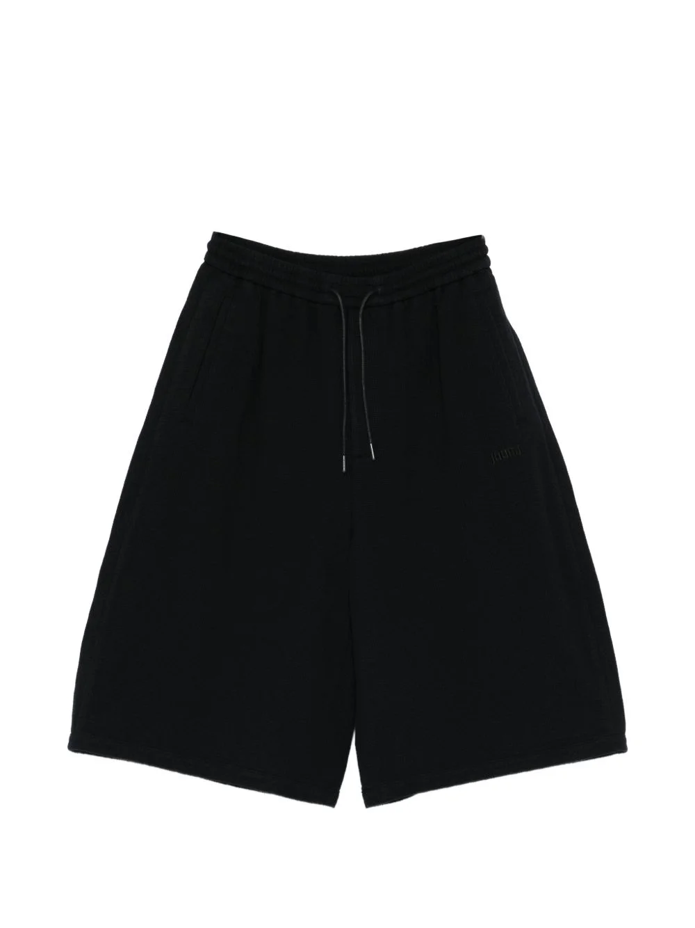 logo-embroidered drawstring shorts - 1