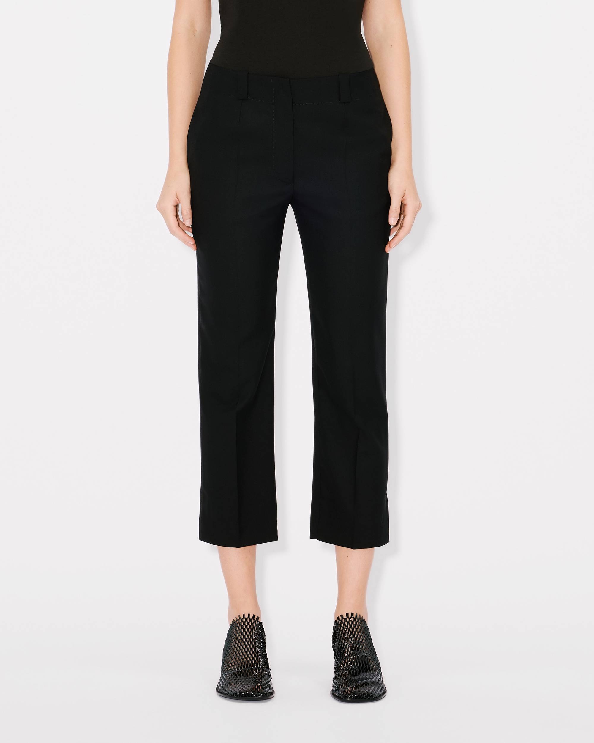 Cropped pants in virgin wool - 4